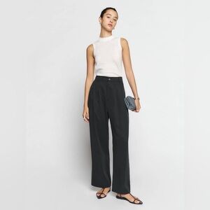 EUC Reformation *Cropped* Mason Pant (Black) // Size 12